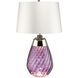 Lena 24 inch Plum Glass Table Lamp Portable Light, Large