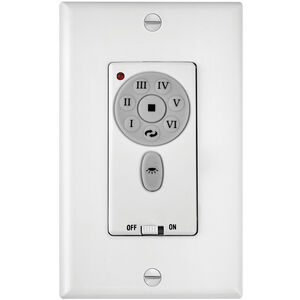 Wall Control 6 Speed DC White Fan Wall Control, DC