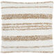 Boculette 18 X 18 inch Off-White/Tan Accent Pillow