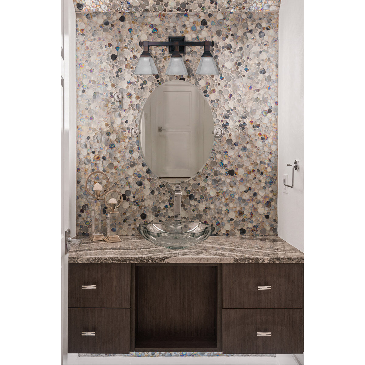 Brentwood 3 Light 20.5 inch Satin Nickel Bath Light Wall Light