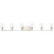 Adley 6 Light 49 inch Brushed Nickel Bath Vanity Wall Light