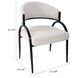 Dewitt Gray and Black Upholstered Side Chair