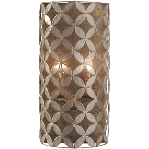 Maurelle Wall Sconce Wall Light in Oxidized Gold Leaf
