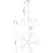 Alora Mood Castilla 5 Light 29.5 inch Matte Black Chandelier Ceiling Light in Opal Glass