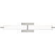 Sean Lavin Metro LED 25.8 inch Satin Nickel Bath Light Wall Light in White Glass, LED 90 CRI 3000K, Integrated LED