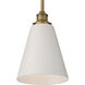 Dahlia 1 Light 8 inch Antique Brushed Brass Pendant Ceiling Light