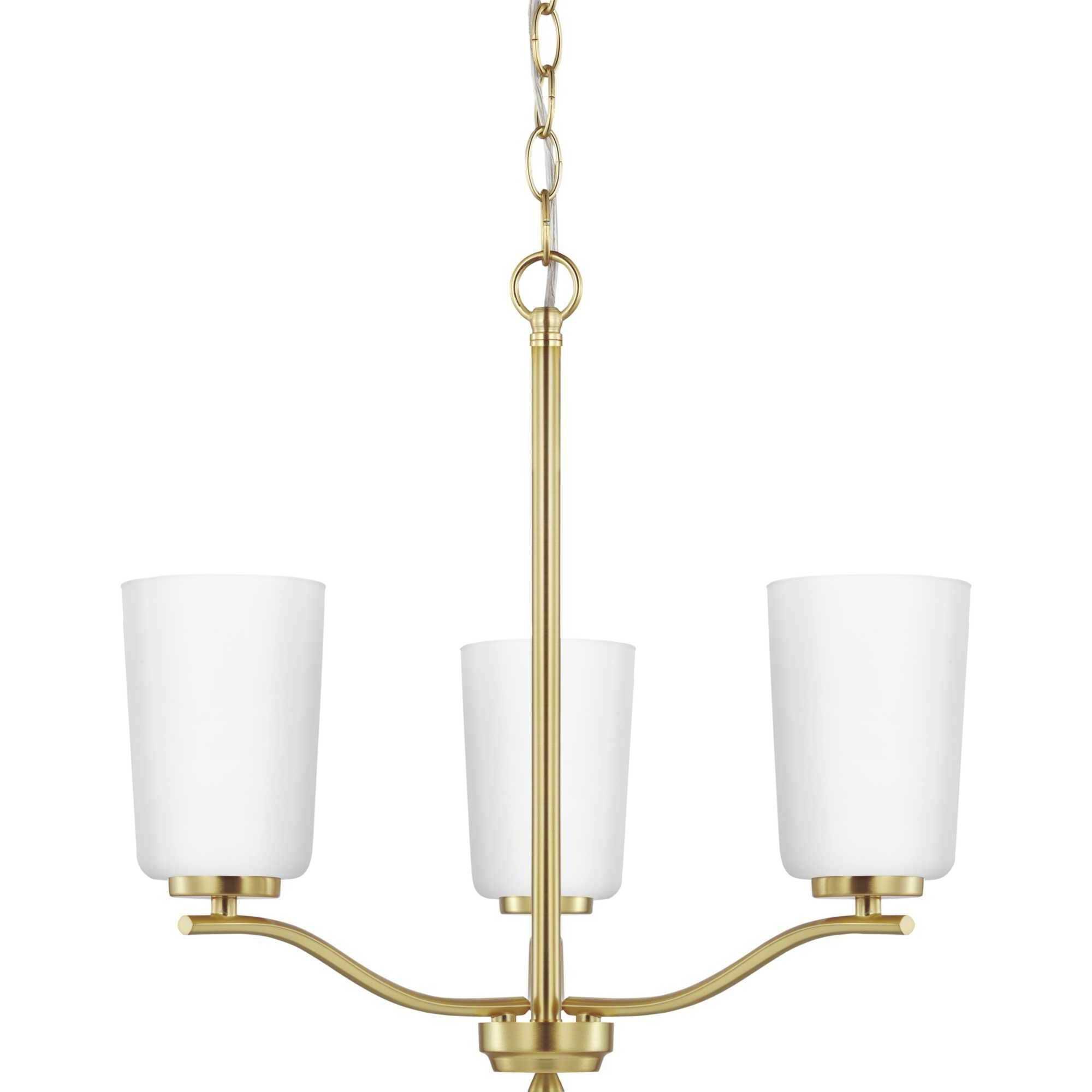 Adley 3 Light 18.12 inch Satin Brass Semi-Flush Convertible Light Ceiling Light