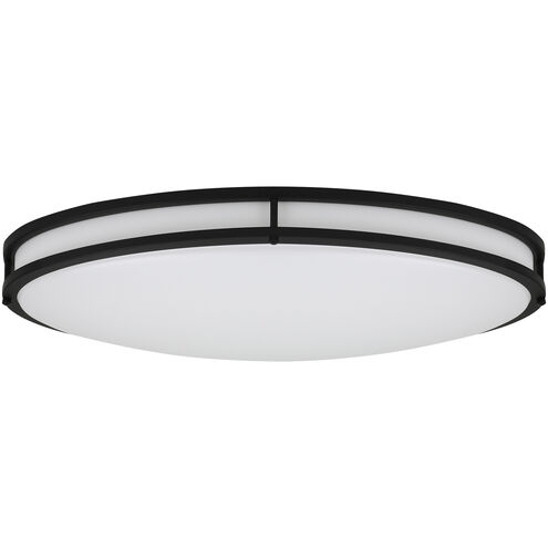 EnviroLite LED 24 inch Matte Black Flush Mount Ceiling Light