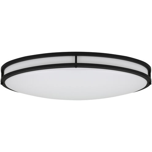 EnviroLite LED 24 inch Matte Black Flush Mount Ceiling Light