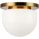 Pizzazz Wall Sconce Wall Light in Aged Gold Brass