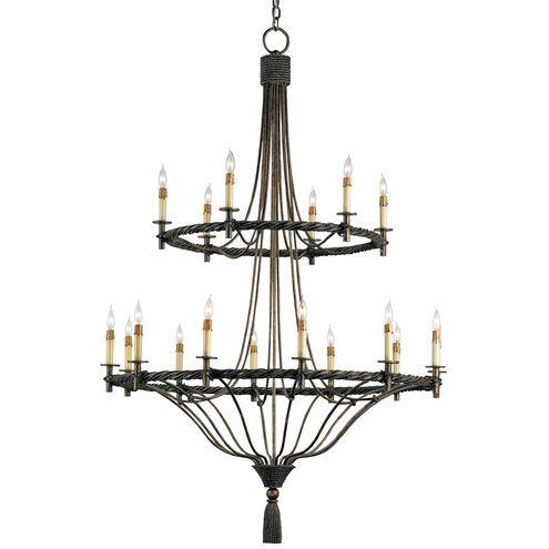 Priorwood 18 Light 40 inch Pyrite Bronze Chandelier Ceiling Light