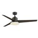 TriAire Custom 56 inch Dark Bronze with Dark Walnut Blades Indoor/Outdoor Smart Ceiling Fan, Kit