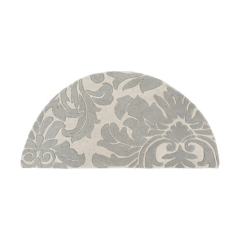 Magna 48 X 24 inch Medium Gray/Cream Rugs, Wool