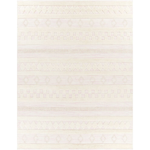 Nairobi 120 X 96 inch Light Pink/Cream/Ivory Handmade Rug in 8 x 10
