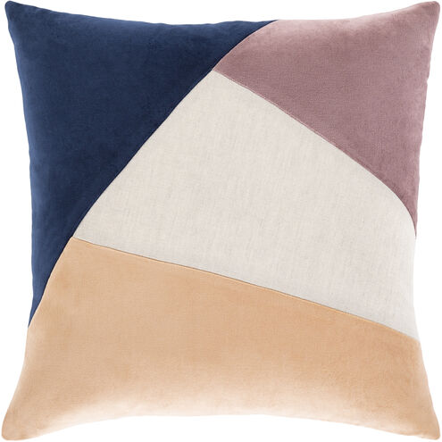 Moza 20 X 20 inch Mauve Pillow Kit, Square