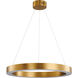 Canada LED 26 inch Gold Chandelier Ceiling Light