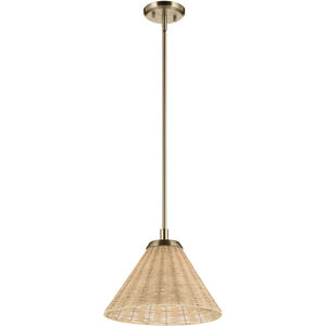 Bekah 1 Light Champagne Bronze Pendant Ceiling Light, Convertible