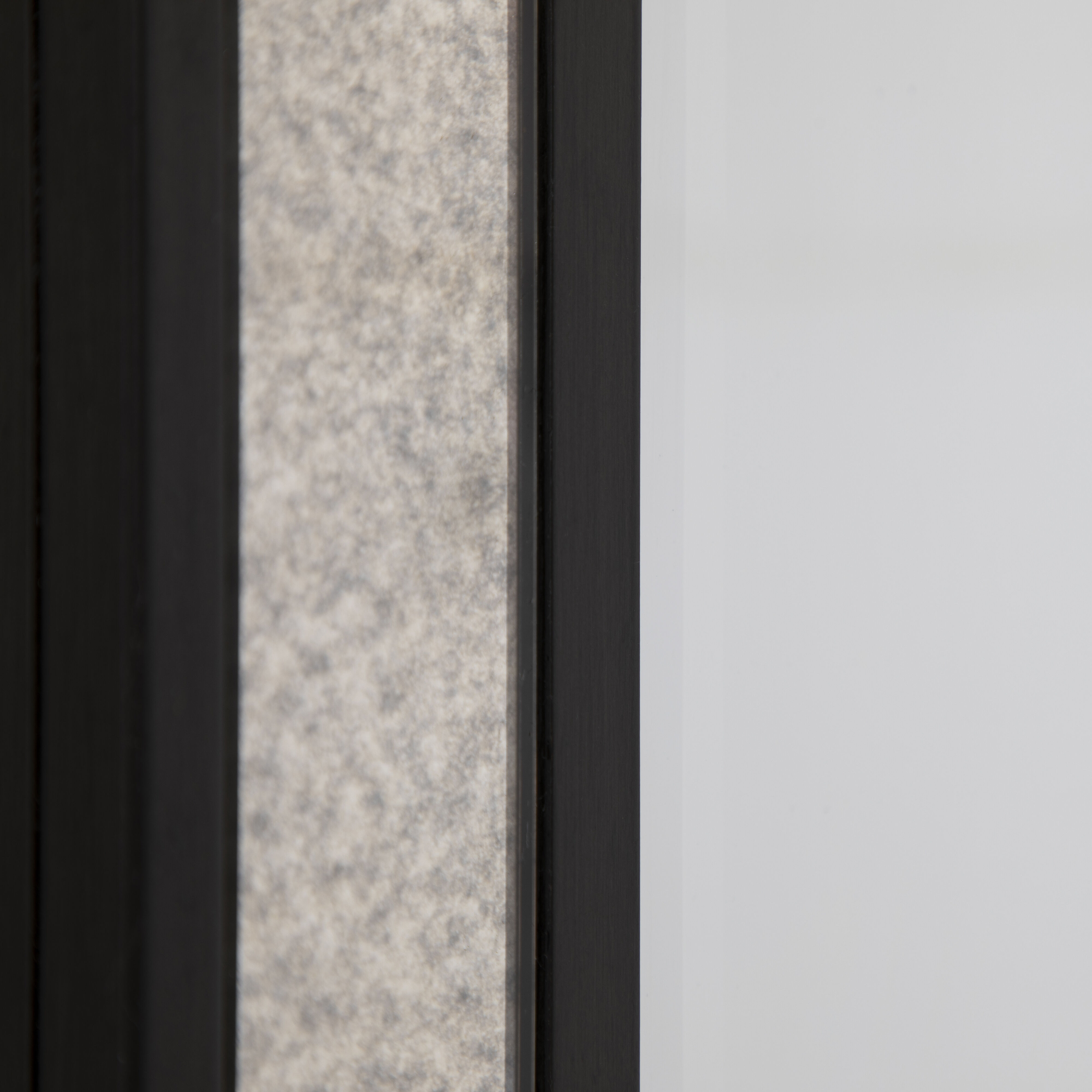 Chantel 77.75 X 37 inch Clean Mirror and Antique Mirror with Black Forged Iron Mirror