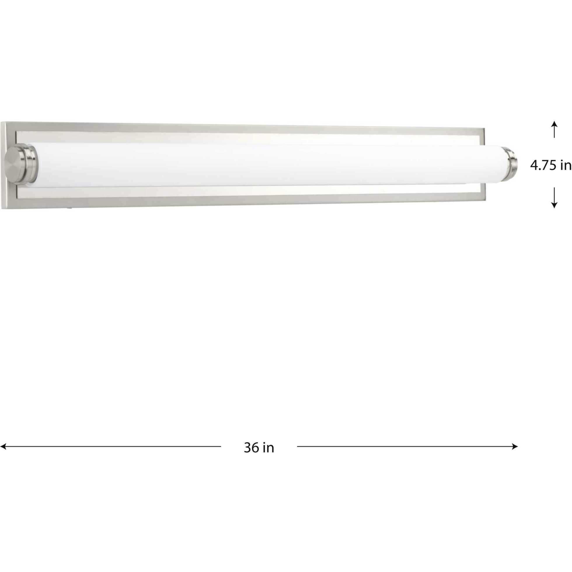 Concourse LED LED 36 inch Brushed Nickel Bath Vanity Wall Light, Progress LED