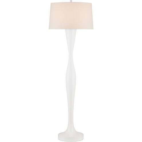 Monica 75 inch 150 watt White Floor Lamp Portable Light