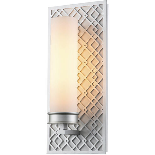 Ziggy 1 Light 6 inch Laquered Silver Bath Bar Wall Light