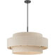 Helbert 6 Light 30 inch Matte Black Pendant Ceiling Light