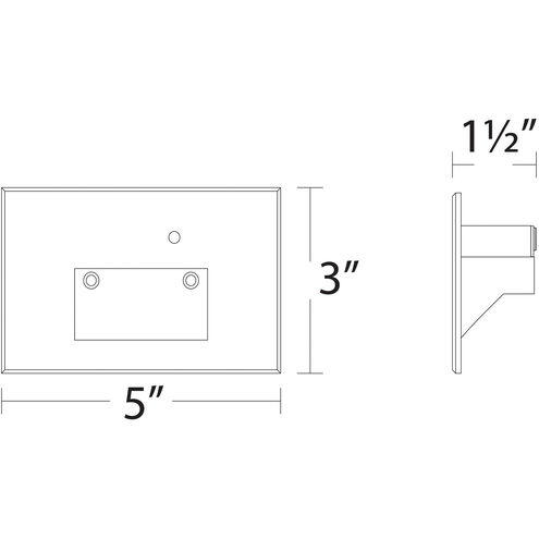 Tyler 120 3.8 watt White Step and Wall Lighting in Amber, WAC Lighting