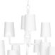 Coastal Living Boracay 10 Light 36.75 inch White Chandelier Ceiling Light, Large