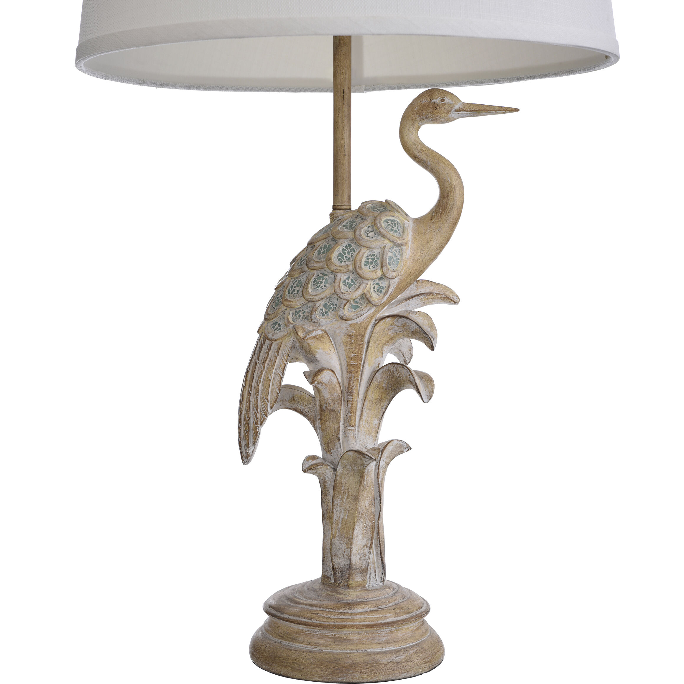 Signature 36 inch 150 watt Natural Wood Table Lamp Portable Light