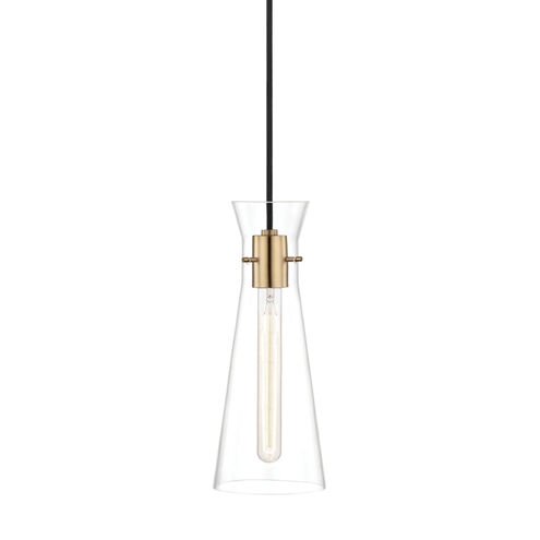 Anya 1 Light 6 inch Aged Brass Pendant Ceiling Light