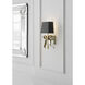 kate spade new york Ellery 1 Light 5 inch Soft Brass Gros-Grain Bow Sconce Wall Light in Matte Black, Small