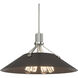Henry 4 Light 23.1 inch Sterling and Oil Rubbed Bronze Pendant Ceiling Light in Sterling/Oil Rubbed Bronze