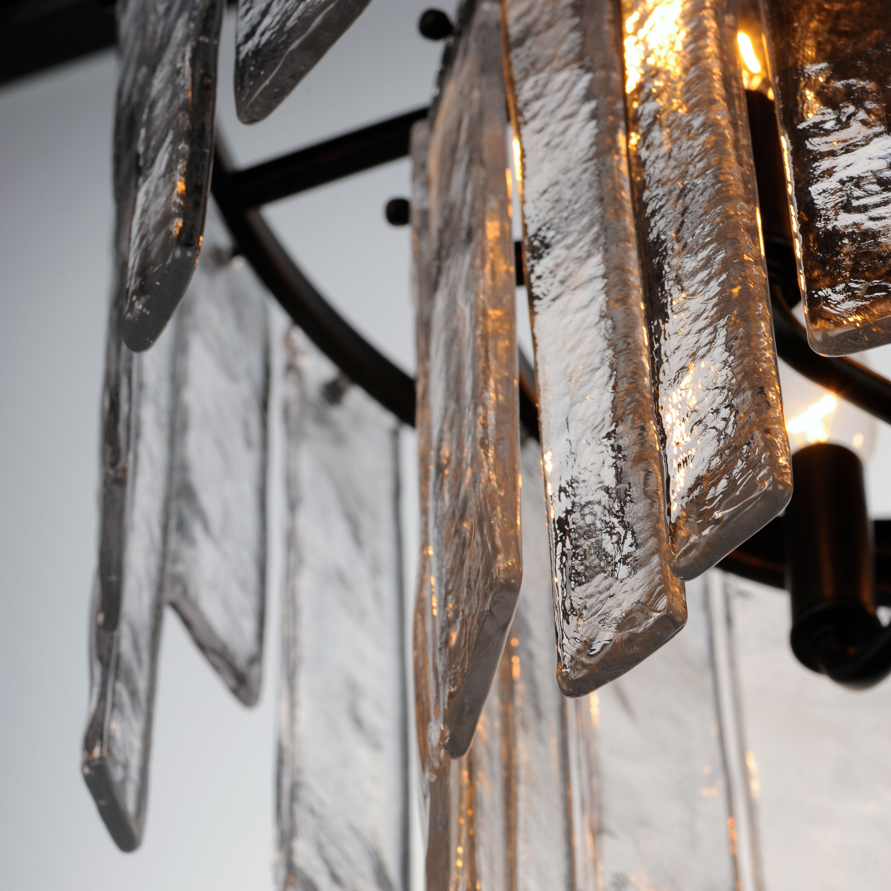 Warren 4 Light 18 inch Dark Bronze Semi-Flush Mount Ceiling Light