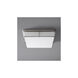 Geo 2 Light 17 inch Satin Nickel Flush Mount Ceiling Light