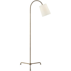 Thomas O'Brien Mia Lamp 56 inch 75.00 watt Gilded Iron Floor Lamp Portable Light in Linen