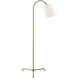 Thomas O'Brien Mia Lamp 56 inch 75.00 watt Gilded Iron Floor Lamp Portable Light in Linen