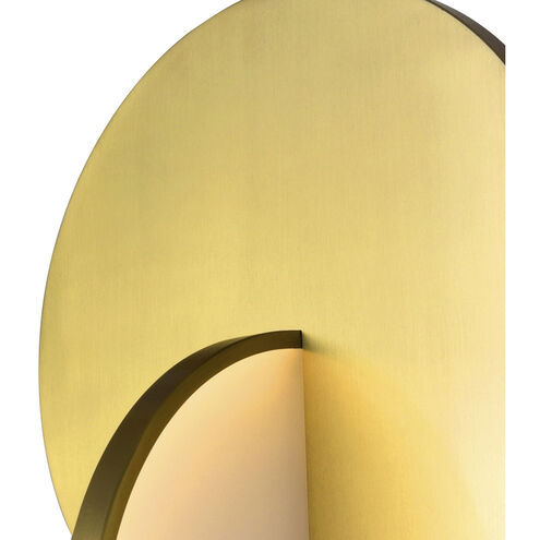 Tranche LED 18 inch Brushed Brass Multi Point Pendant Ceiling Light