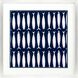 Animals Collection Blue Framed Art