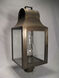 Livery 1 Light 23 inch Antique Brass Post Lamp in Clear Glass, One 75W Medium with Chimney