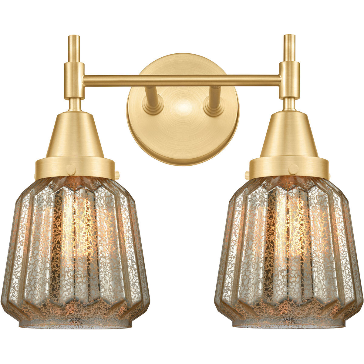 Caden LED 15 inch Satin Gold Bath Vanity Light Wall Light