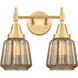 Caden LED 15 inch Satin Gold Bath Vanity Light Wall Light