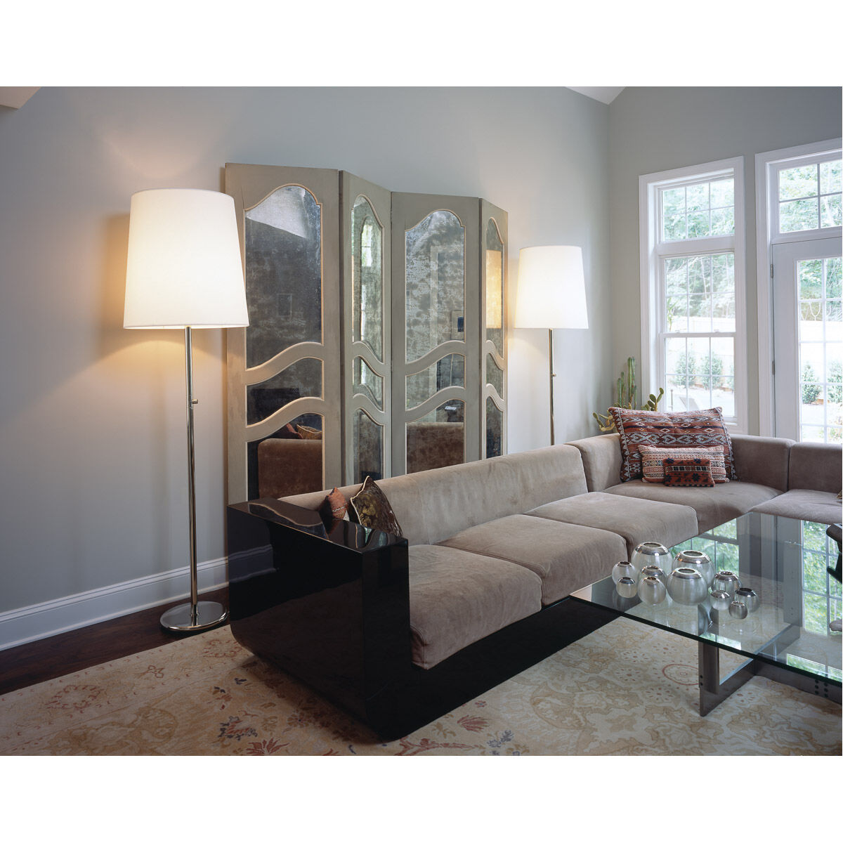 Robert Abbey 2057W Rico Espinet Buster 79.5 inch 200 watt Polished Nickel Floor Lamp Portable Light in Fondine