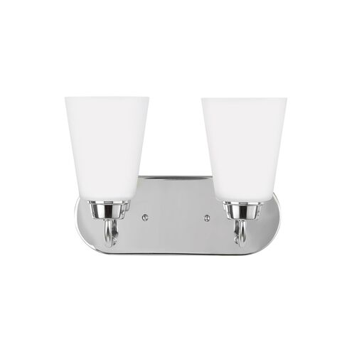 Kerrville 2 Light 12 inch Chrome Wall Bath Fixture Wall Light