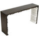 Nelson 60 X 14 inch Ebony Walnut and White Console in Ebony with White
