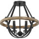 Bartlett 4 Light 16 inch Earth Black Semi-Flush Mount Ceiling Light