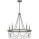 Anniston 5 Light 26 inch Antique Silver Chandelier Ceiling Light