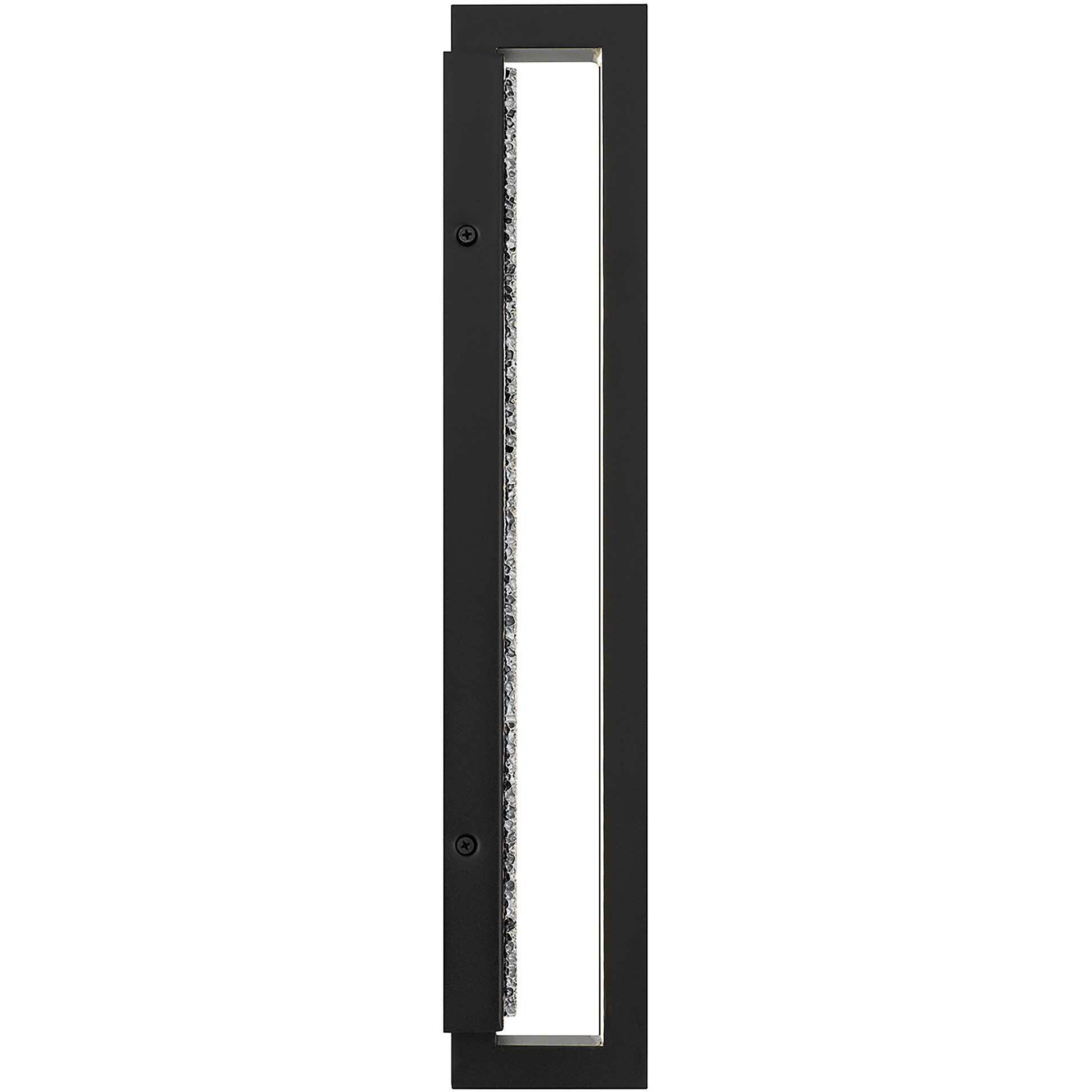 Seafoam LED 19 inch Sand Black Outdoor Wall Sconce