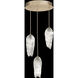 Las Olas 3 Light 17.5 inch Gold Pendant Ceiling Light