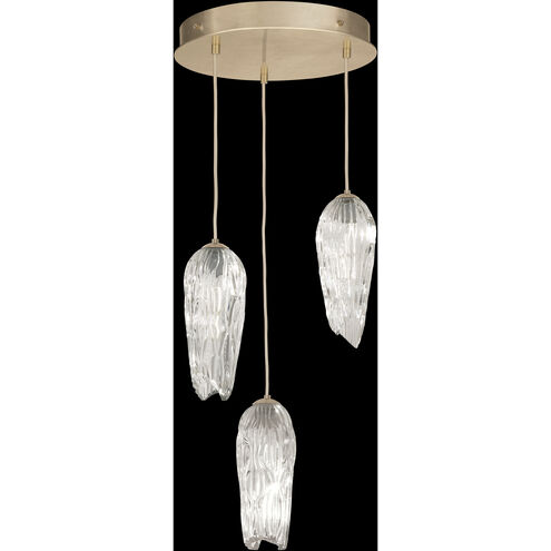 Las Olas 3 Light 17.5 inch Gold Pendant Ceiling Light