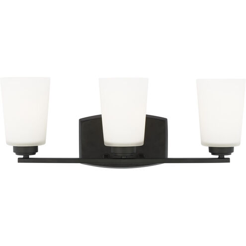 Franport 3 Light 21 inch Midnight Black Wall Bath Fixture Wall Light